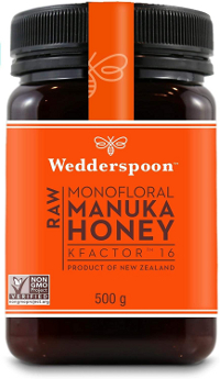 Wedderspoon Monofloral Manuka Honey Kfactor 16