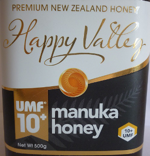 Happy Valley UMF 10+ Manuka Honey Label